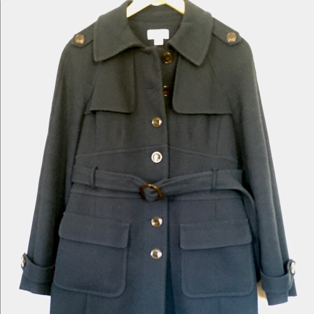 Loft Blue Military Style Coat